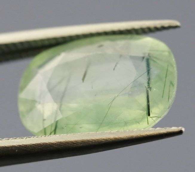 Collectors 2.94ct rutilated Prehnite