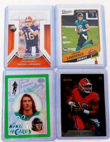 4 Trevor Lawrence Football Cards