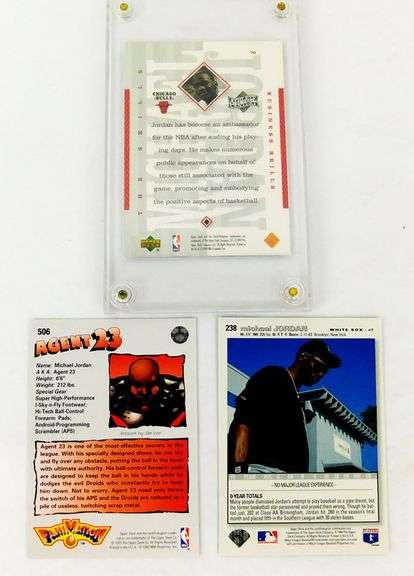 3 Michael Jordan Basketball Cards