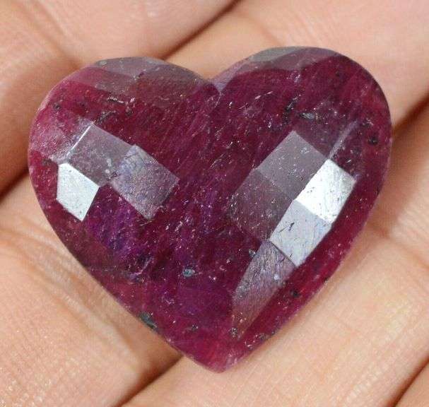 HUGE 30.00 CARAT NATURAL RUBY HEART CUT LOOSE GEMSTONE