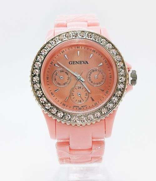 Fancy Pink Geneva & Gemstone Watch