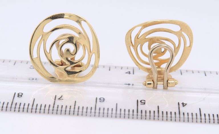 14kt Yellow Gold Clip on Earrings
