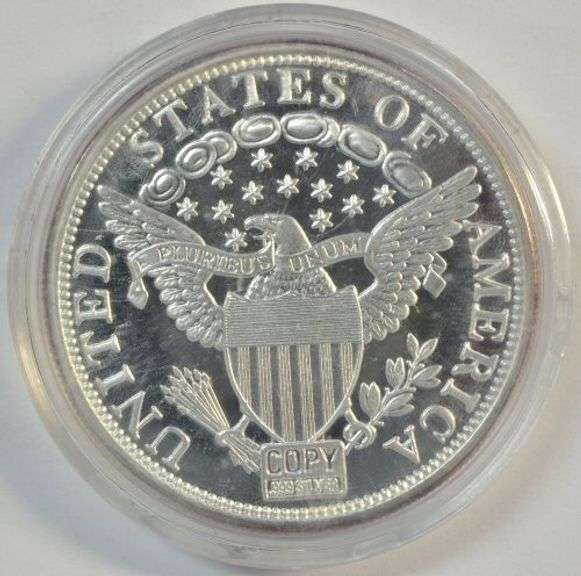 Great 1804 Silver Dollar pure .999 fine silver 2 Troy Oz replica