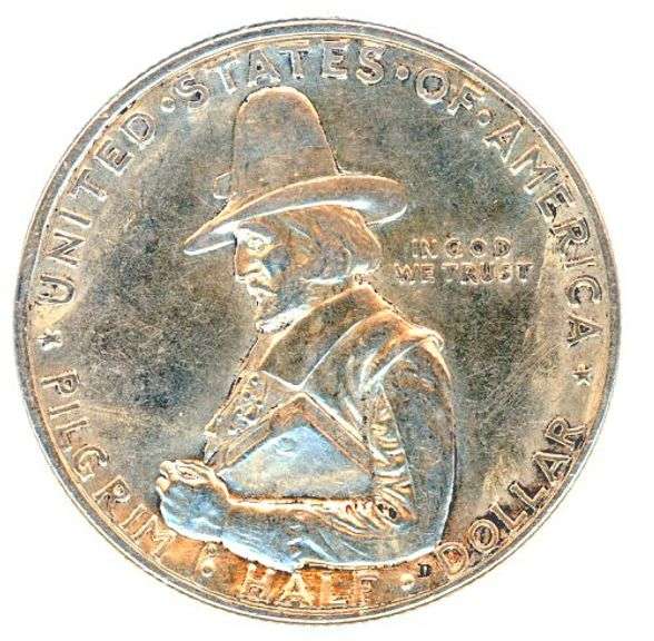 1920 Pilgrim Commemorative Silver Half Dollar