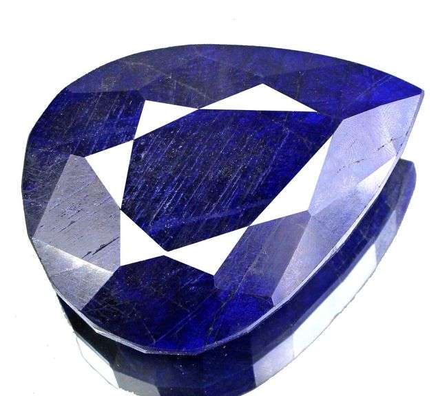 HUGE 12.00 CARAT PEAR CUT NATURAL BLUE SAPPHIRE LOOSE GEMSTONE