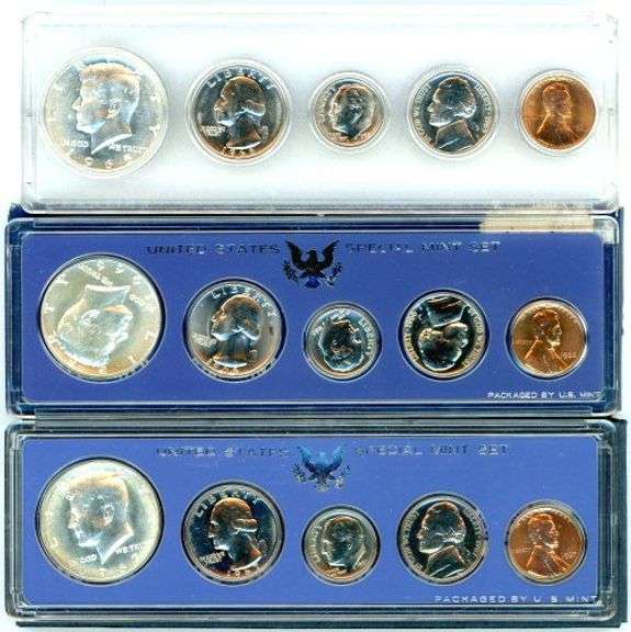 3 Different US Special Mint Sets: 1965-1967