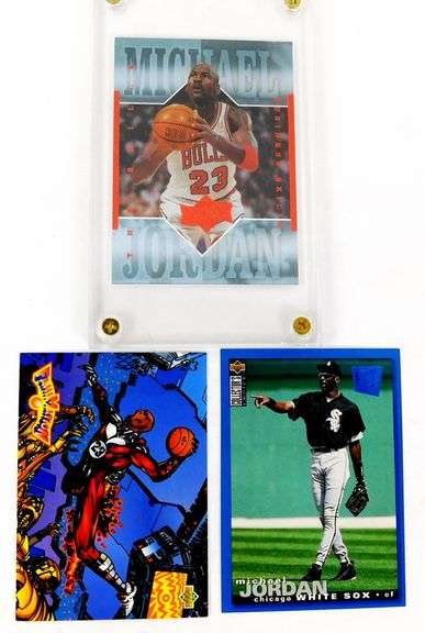 3 Michael Jordan Basketball Cards