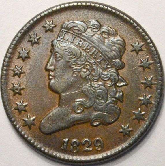1829 Classic Head Half Cent