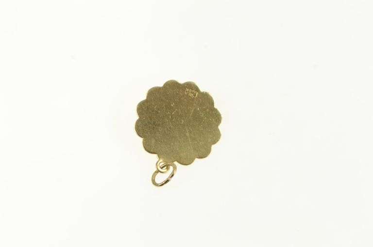 14K Yellow Gold Sweet 16 Birthday Bouquet Flower Charm/Pendant