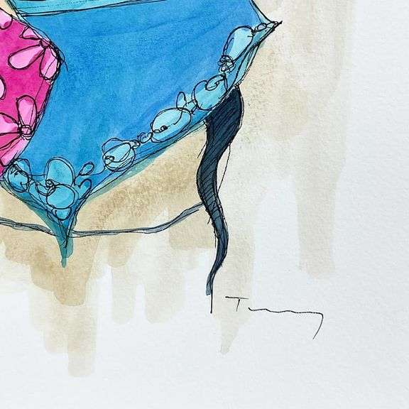 Untitled by Tarkay (1935-2012)