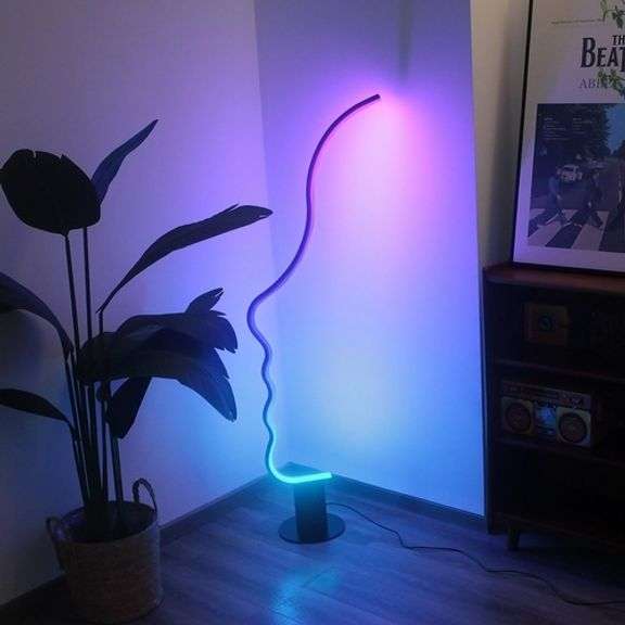 Profile Floor Lamp with RGB Lighting