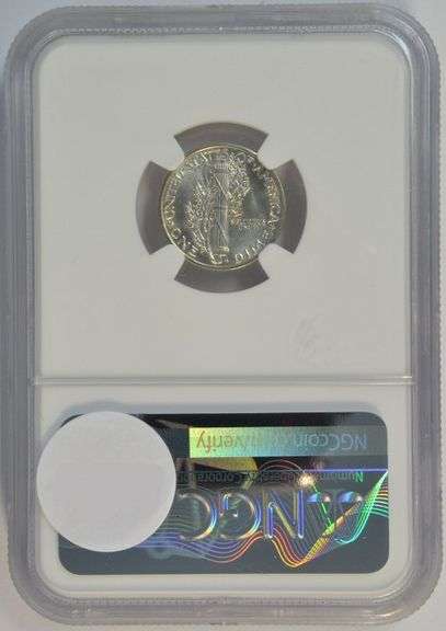 Fabulous NGC MS67+ graded 1942 Mercury Dime.