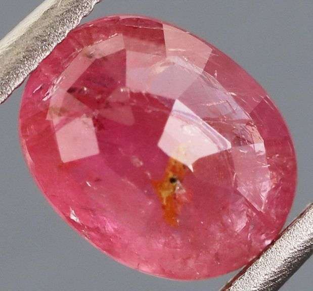 Top crystal! Unheated! 1.29ct hot pink ruby