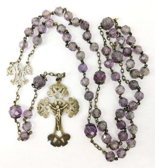 Finest Early French Crystal Rosary
