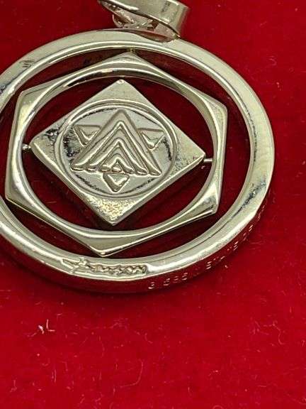 14K YELLOW GOLD DAVID STAR AND MENORAH SPINNING PENDANT