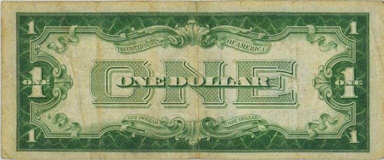 Series 1928 B Funnyback Silver Certificate