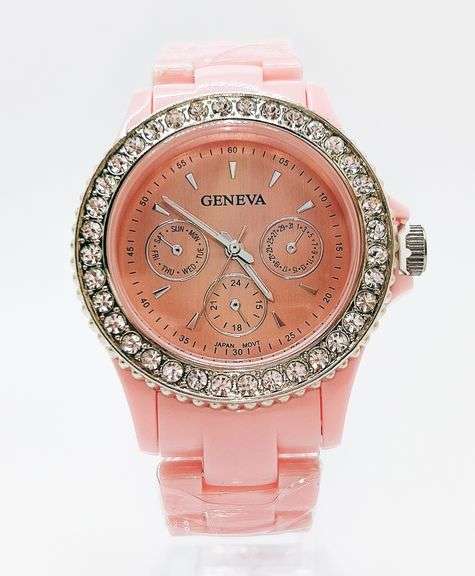 Fancy Pink Geneva & Gemstone Watch