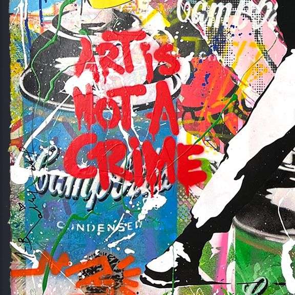 Banksy Thrower by Mr Brainwash