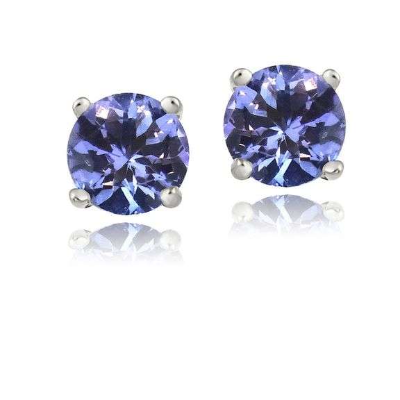 Sterling Silver Tanzanite Earrings