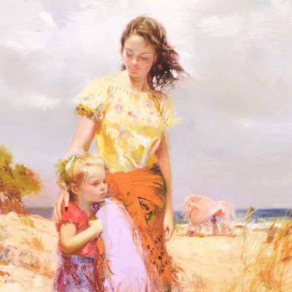Family Retreat by Pino (1939-2010)