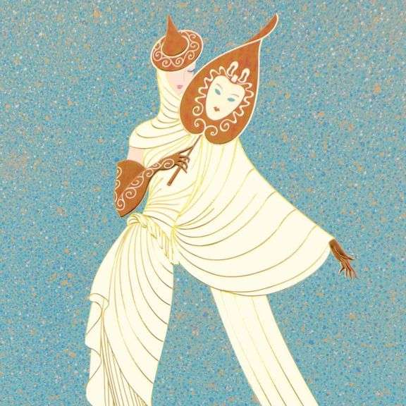 Tanagra Turquoise by Erte (1892-1990)