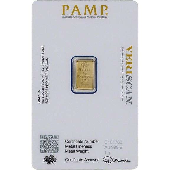 PAMP Suisse 1.0 GRAM GOLD BAR