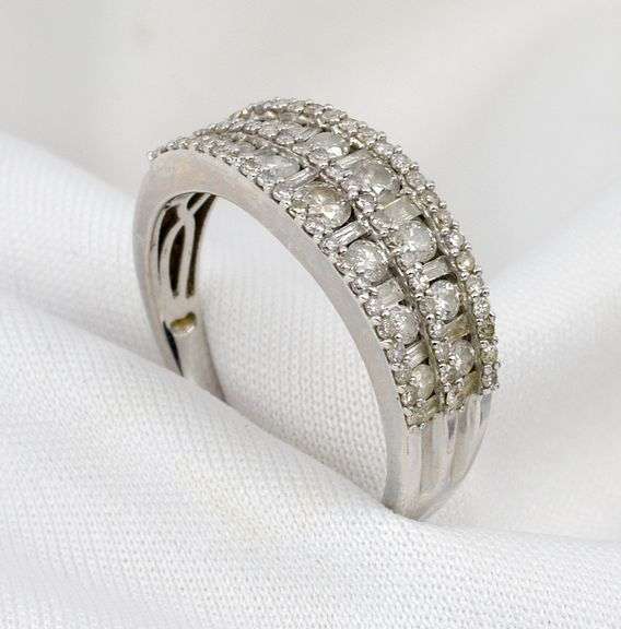 Diamond Laden White Gold Band