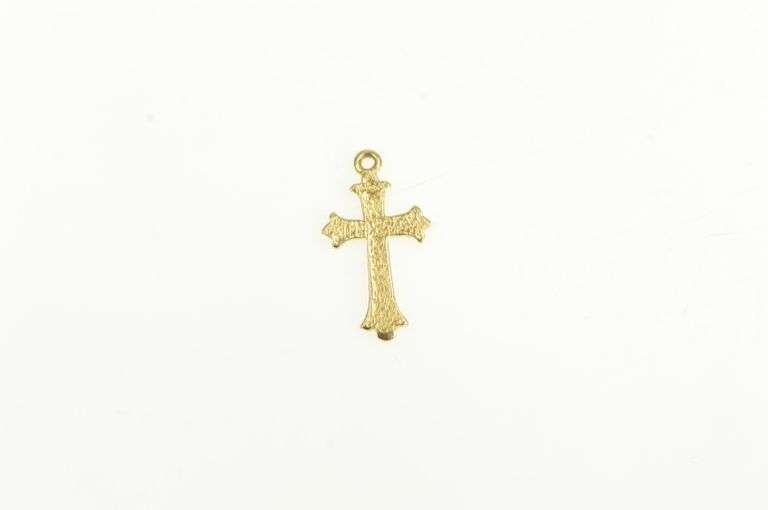 14K Yellow Gold Christian Faith Vintage Jesus Christ Charm/Pendant