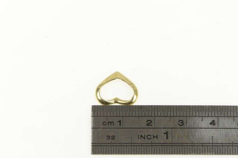 14K Yellow Gold Heart Love Symbol Vintage Valentine Charm/Pendant