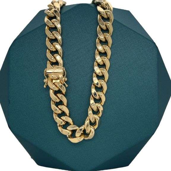10.5MM 14K GOLD MIAMI CUBAN LINK CHAIN