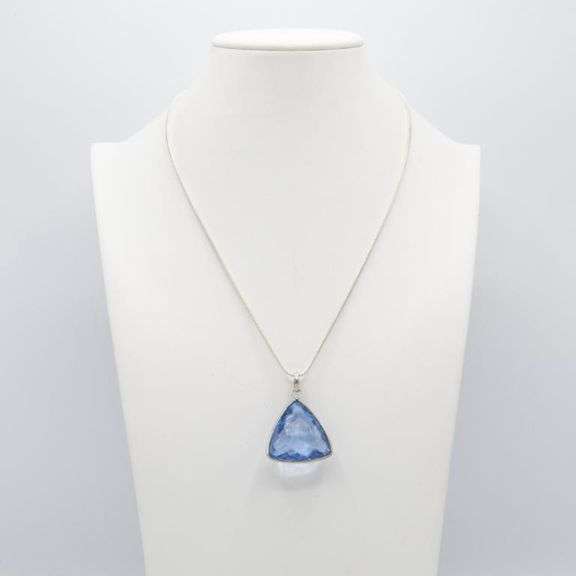 79.80 Ct EGL Certified Lab Swiss Blue Topaz Pendant