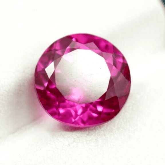 GORGEOUS CERTIFIED 6.30 CARAT NATURAL PINK SAPPHIRE ROUND CUT LOOSE GEMSTONE- AAA+