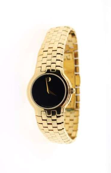 Superb Ladies Movado Mueseum Gold Tone Watch