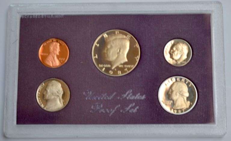 Original Box OF 5 1988 US Proof Sets