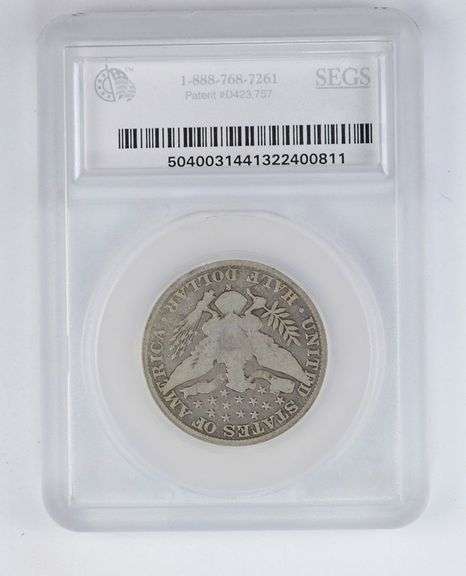 VG8 1904-S Barber Half Dollar - Graded by SEGS