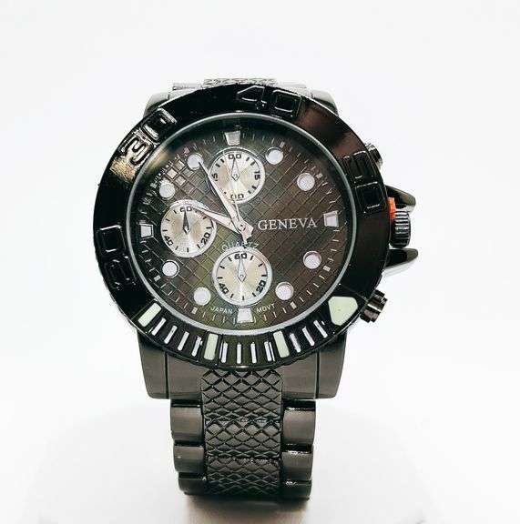 Men's Chronograph SS Geneva Watch