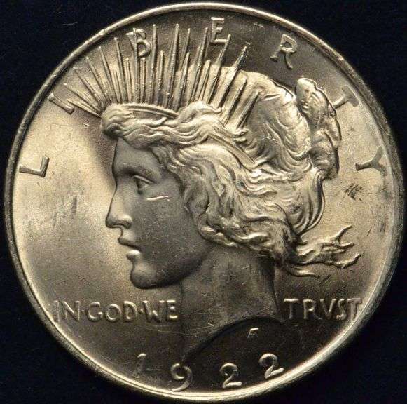 1922 Peace Silver Dollar BU