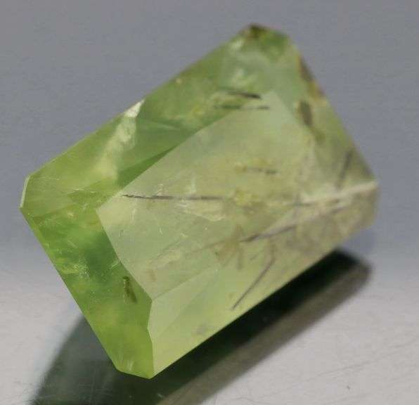 Tremendous 24.26ct rutilated Prehnite