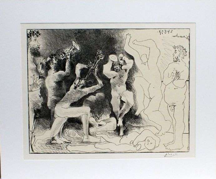 Extremely rare Picasso signed in the plate original etching