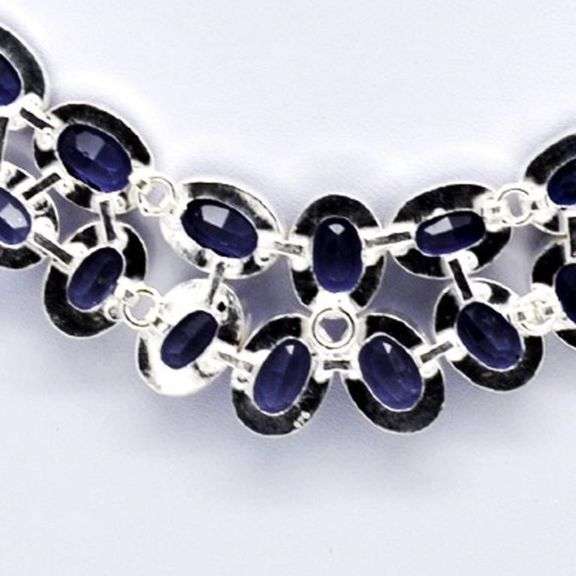 Sparkling 181 Cttw Majestic Lab Tanzanite Necklace