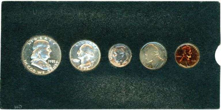 1955 Proof Set in Custom Holder
