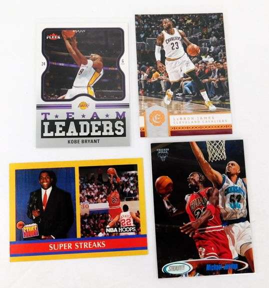 4 Basketball Cards, All Greats