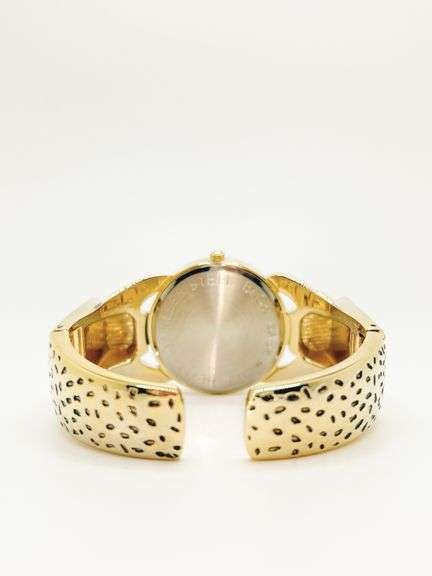 18kt GP Leopard Geneva Bangle Watch
