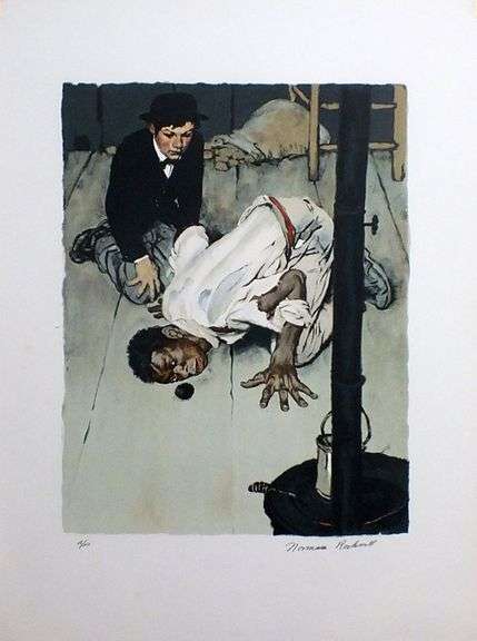 Extremely rare and collectable hand signed Norman Rockwell