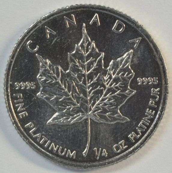1988 BU Pure .9995 $10 Canada Platinum $10 Maple Leaf coin