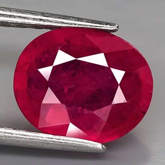 Vivid imperial red 2.69ct oval cut Ruby