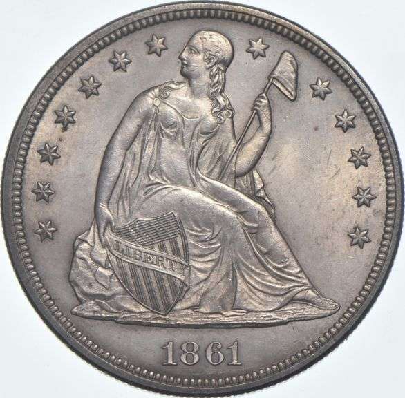 1861 Seated Liberty Dollar