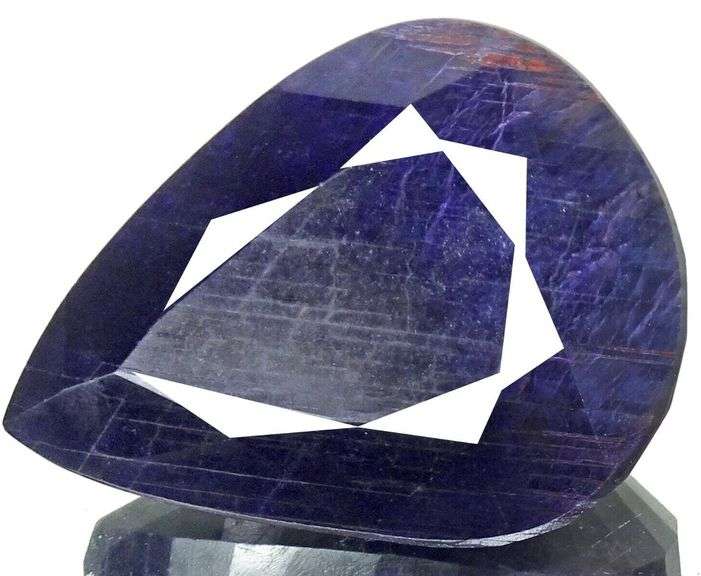 HUGE 12.00 CARAT PEAR CUT NATURAL BLUE SAPPHIRE LOOSE GEMSTONE