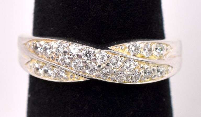 CZ Ring In Sterling Silver