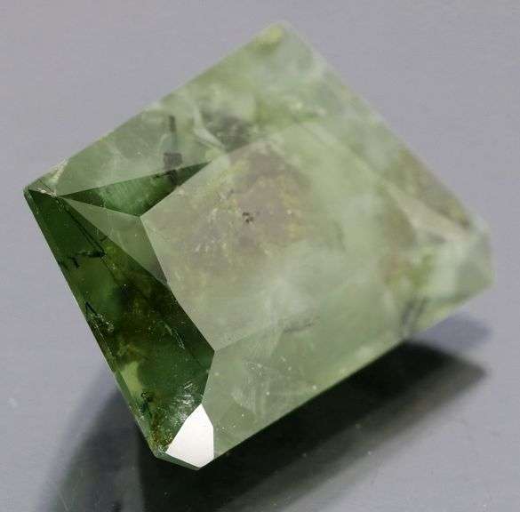 Unique 30.19ct heavily rutilated Prehnite